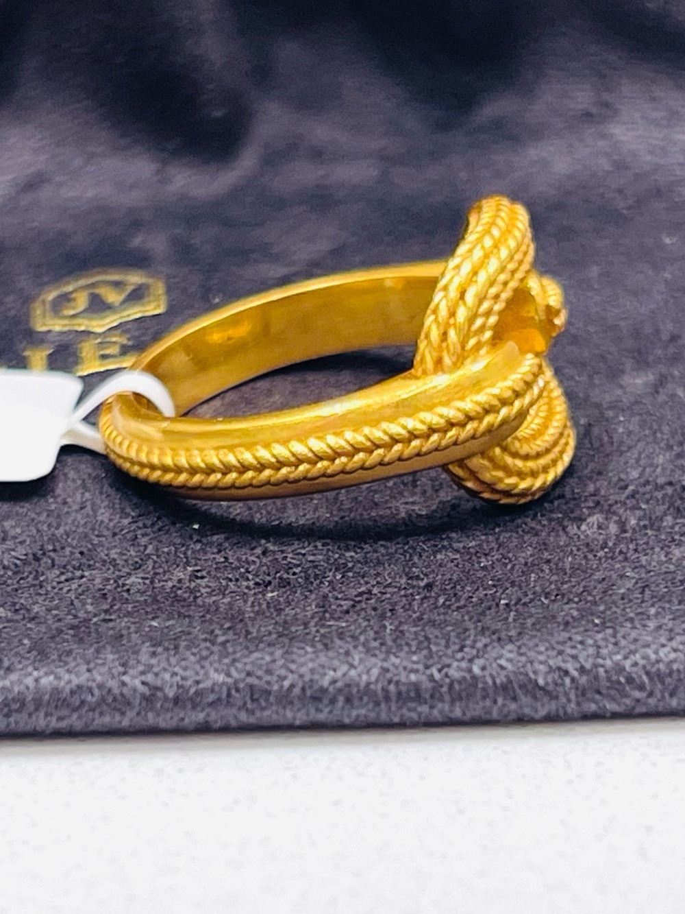 NEW! Julie Vos Gold Cheval Ring NWT - Picture 6 of 9